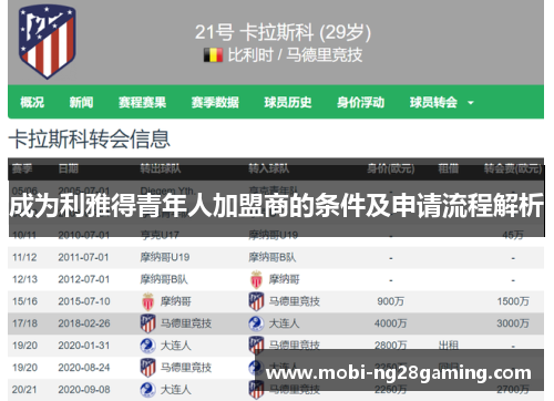 成为利雅得青年人加盟商的条件及申请流程解析 成为利雅得青年人加盟商的条件及申请流程解析