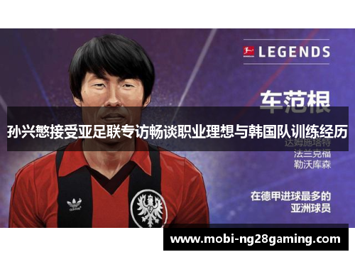 孙兴慜接受亚足联专访畅谈职业理想与韩国队训练经历